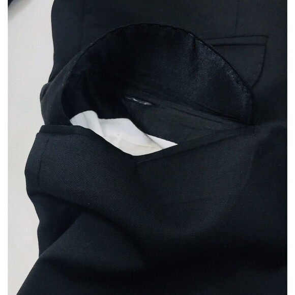Ben Sherman Blazer BLACK Wool Ticket Pocket 2 Vent 40 Sport Coat Preppy Career - Picture 14 of 15